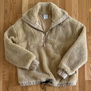 Varley Tan Sherpa Fleece Jacket XS